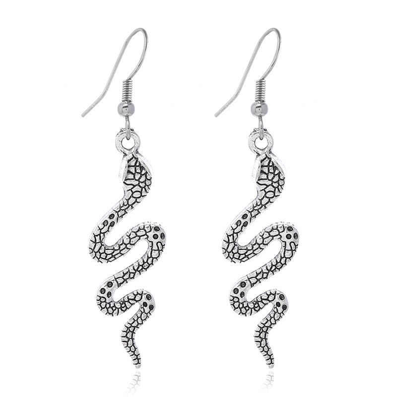 8 Pairs Halloween Gothic Skeleton & Snake Earrings Set